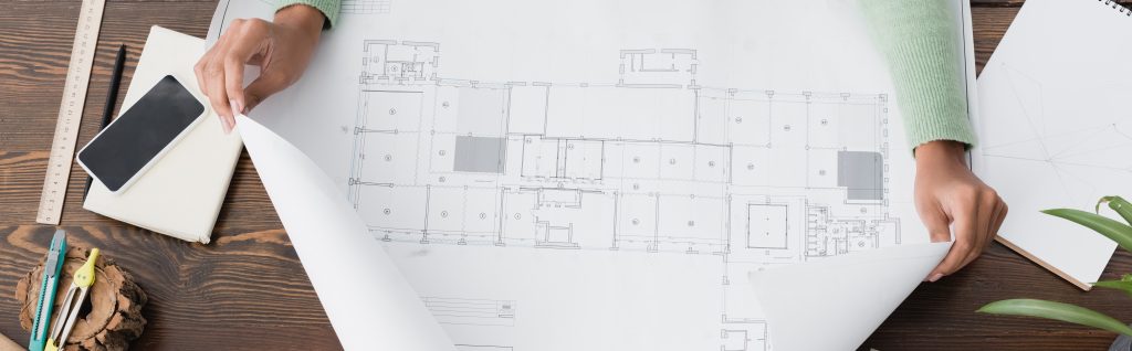 blueprint of a building