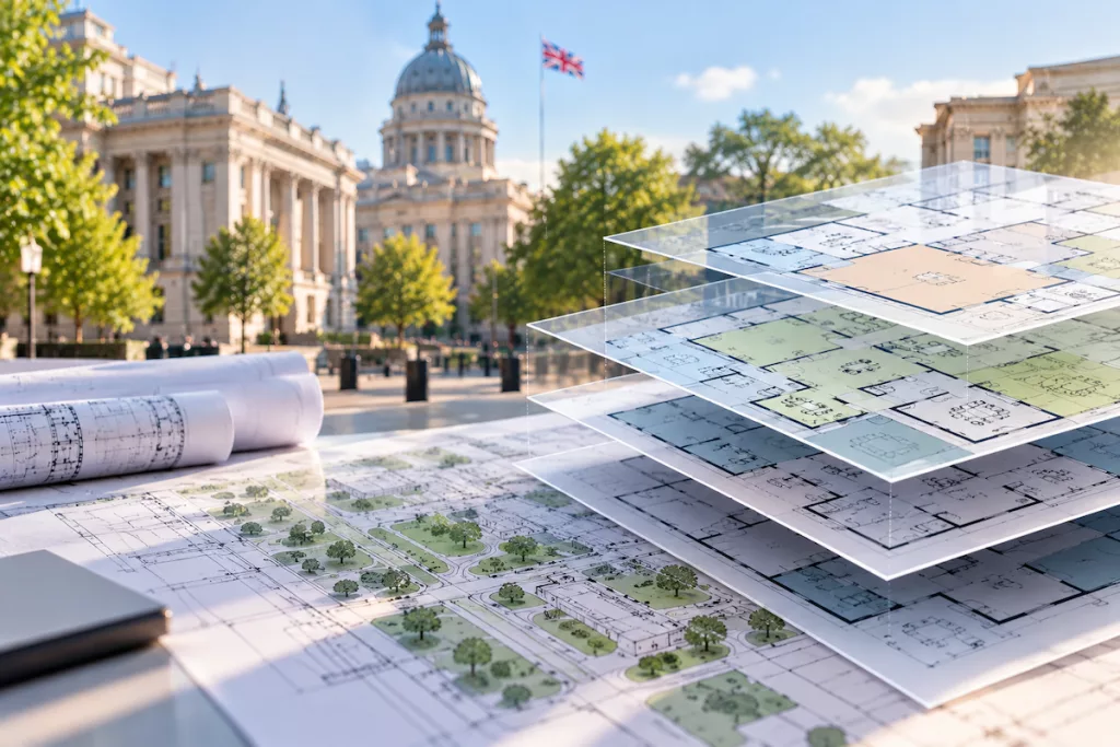 Public sector buildings representing long-term government estate planning